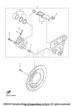 REAR BRAKE CALIPER