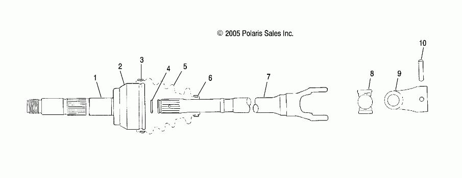 DRIVE SHAFT - A05CL50AA (4999201649920164A14)