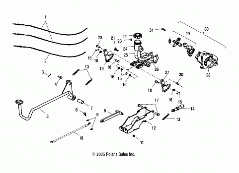 BRAKE, REAR - A06PB20VA/VB (4999202869920286B13)