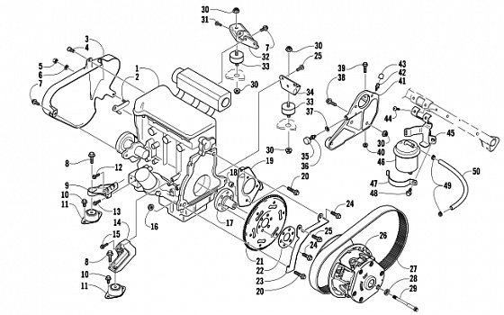 ENGINE AND RELATED PARTS