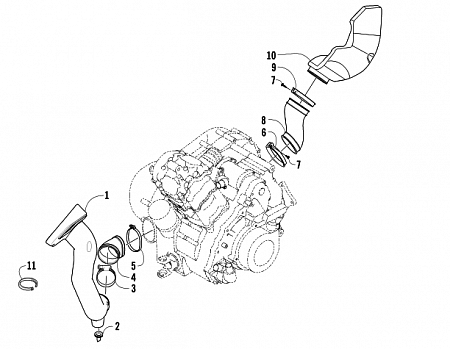 CASE/BELT COOLING ASSEMBLY