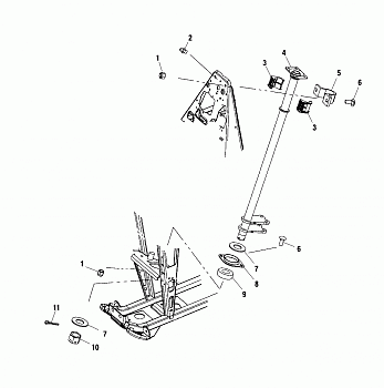 STEERING POST - A01BG50AA (4963766376B009)