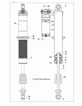 SUSPENSION, REAR SHOCK - R13XE7EAI (49RGRSHOCKRR7043927)