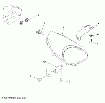 ELECTRICAL, HEADLIGHTS, TAILLIGHTS and BULBS - A08GJ52AA/AB/AC (49ATVHEADLIGHT08OUT525S)