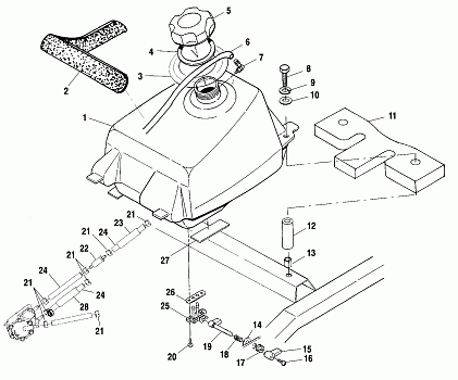 FUEL TANK - A01BA50AA (4963716371A013)