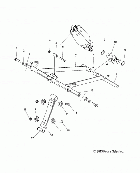 SUSPENSION, TORQUE ARM, FRONT - S19CEE5BSL (49SNOWFTA14550144)