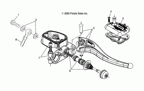 CONTROLS-MASTER CYLINDER/BRAKE LINE, RH - A03CL50AA (4999201649920164B09)