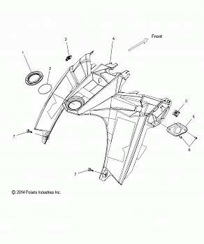 BODY, CONSOLE - S18CFF5BSL/BEL (49SNOWCONSOLE15550)