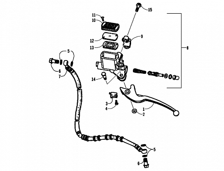 HYDRAULIC HAND BRAKE ASSEMBLY