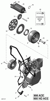 Magneto and Electric Starter - 900-900 HO ACE