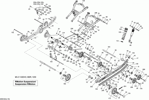 Rear Suspension X 1200, RMotion_26M1415b