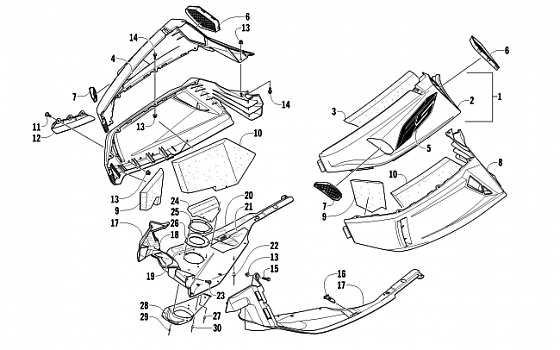 SKID PLATE AND SIDE PANEL ASSEMBLY