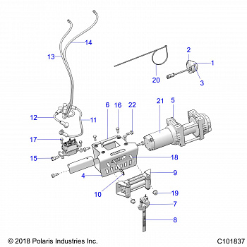 CHASSIS, WINCH - A20SHZ57AX/BX (C101837)