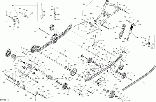 Rear Suspension MX Z X Without Adjust System