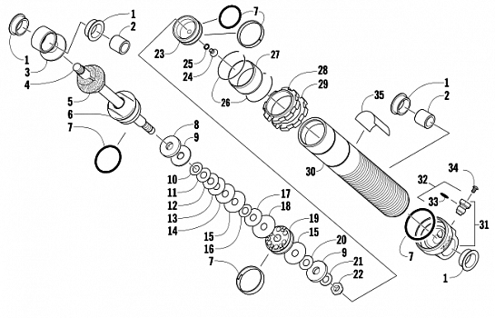 FRONT SUSPENSION SHOCK ABSORBER