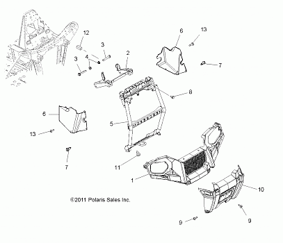 BODY, FRONT BUMPER and MOUNTING - A13MH50TD (49ATVBUMPER12SP400)