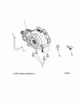 DRIVE TRAIN, FRONT GEARCASE - A18DCE87BB (101295)