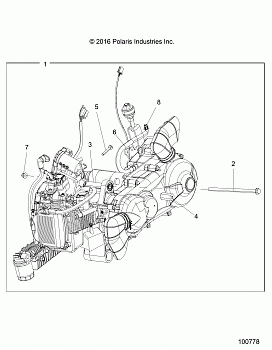 ENGINE, ENGINE and TRANSMISSION MOUNTING - A18HAA15B7/B2 (100778)