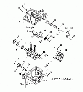 CRANKCASE and CRANKSHAFT - A05MH68AC/AS/AT/AU/AW (4999200299920029D06)