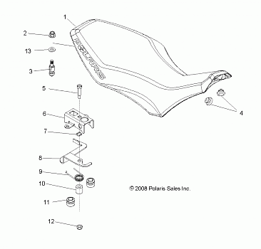 BODY, SEAT - A10GJ45AA (49ATVSEAT09OUT525)