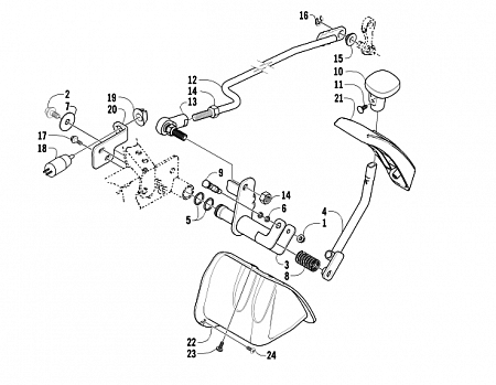 REVERSE SHIFT LEVER ASSEMBLY