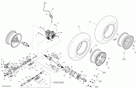 Drive System, Front _12T1504