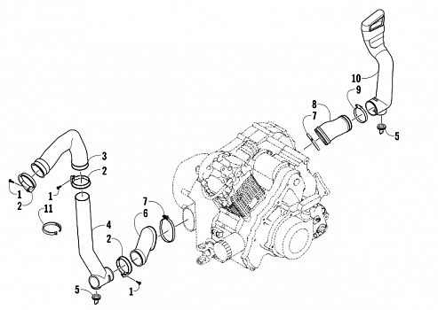 CASE/BELT COOLING ASSEMBLY