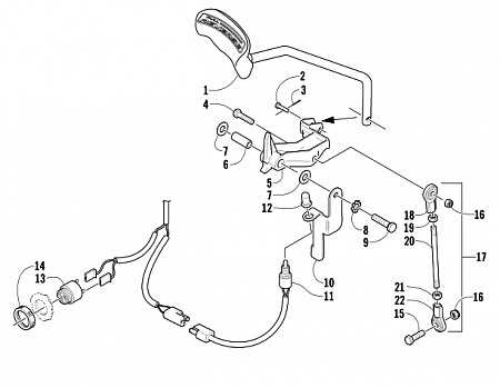 REVERSE SHIFT LEVER ASSEMBLY