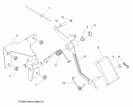 ENGINE, THROTTLE PEDAL - R09HH50AG/AR (49RGRTHROTTLE097004X4)