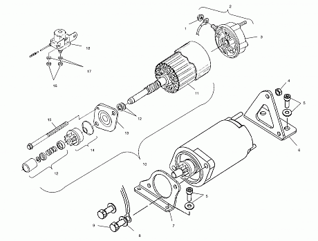 STARTING MOTOR - S02NP7CS/S02NE7CS (4973447344D12)