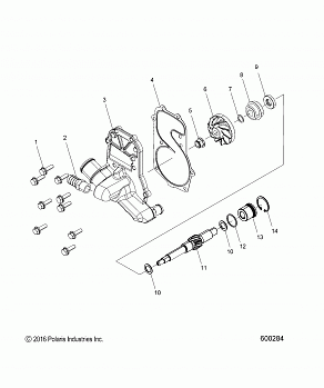 ENGINE, WATER PUMP - S17EEG6PSA/PSL (600284)