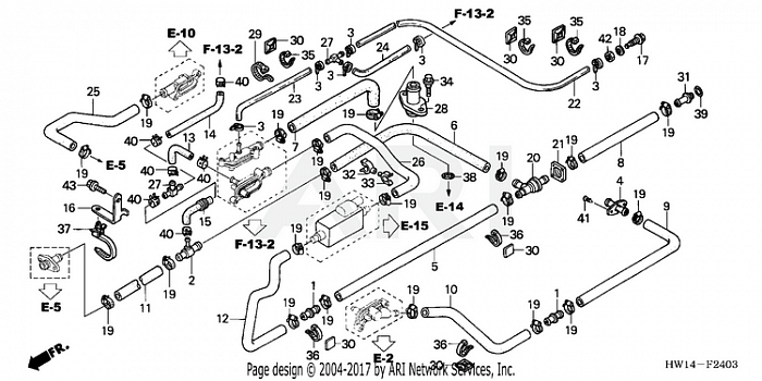 WATER HOSE (TURBO '04-'05)