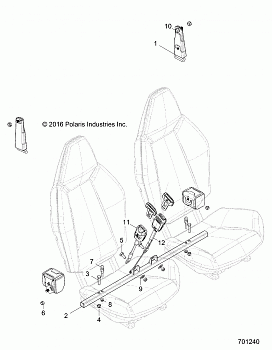 BODY, SEAT MOUNTING AND BELTS - Z17VHA57FJ (701240)