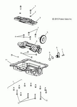 ENGINE, OIL SUMP - S10PT7FSL/FSM/FEL (49SNOWOILSUMP11IQ)