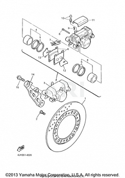 REAR BRAKE CALIPER