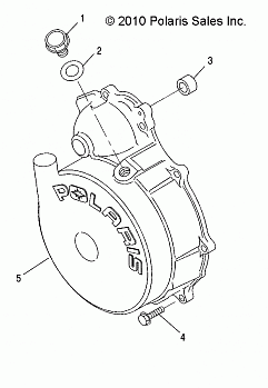 ENGINE, FLYWHEEL COVER - A13MH50TD (49RGRFLYWHEELCVR11500EFI)