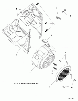 ENGINE, FAN COVER AND SHROUD COMP - A20HAB15N2 (101163)