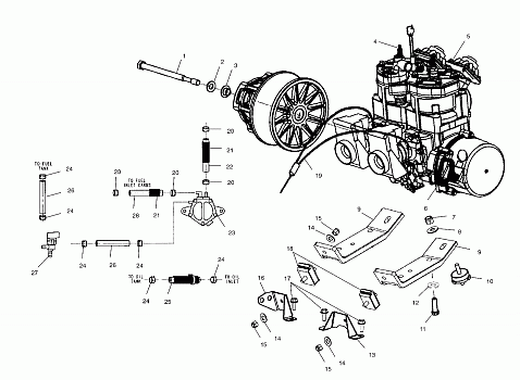 ENGINE MOUNTING - S01NP5CS (4960406040C005)