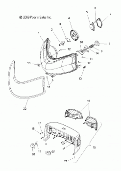 ELECTRICAL, HEADLIGHT and TAILLIGHT - S10PT7FSL/FSM/FEL (49SNOWHEADLGHT10600TRG)