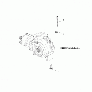 DRIVE TRAIN, GEARCASE MOUNTING, FRONT - A15SXE95FK (49ATVGEARCASEMTG15850SP)