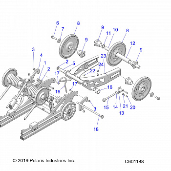 SUSPENSION, REAR, ARTICULATING - S20CFE5BSL (49SNOWSUSPRR15550ART)