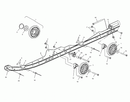 RAIL MOUNTING SUSPENSION - S00SR8BS (4954115411B011)