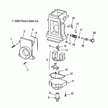 CARBURETOR, LOWER - S06PS6FS/ESA (4997459745D02)