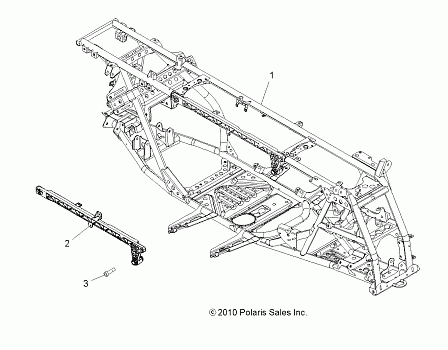 CHASSIS, MAIN FRAME - A11DX85FF (49ATVFRAME11SPTRG550)