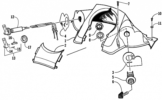 CONSOLE AND SWITCH ASSEMBLY