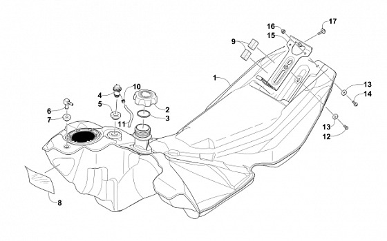 GAS TANK ASSEMBLY