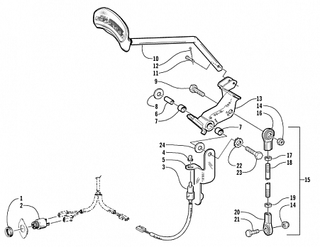 REVERSE SHIFT LEVER ASSEMBLY