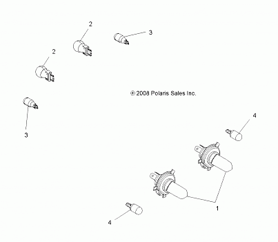 ELECTRICAL, BULBS - A15SXE95FK (49ATVBULBS09SPXP850I)