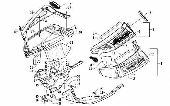 SKID PLATE AND SIDE PANEL ASSEMBLY