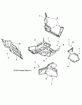 BODY, FLOOR AND ROCKER PANELS - A16DAH57A1 (49ATVFLOOR14325)